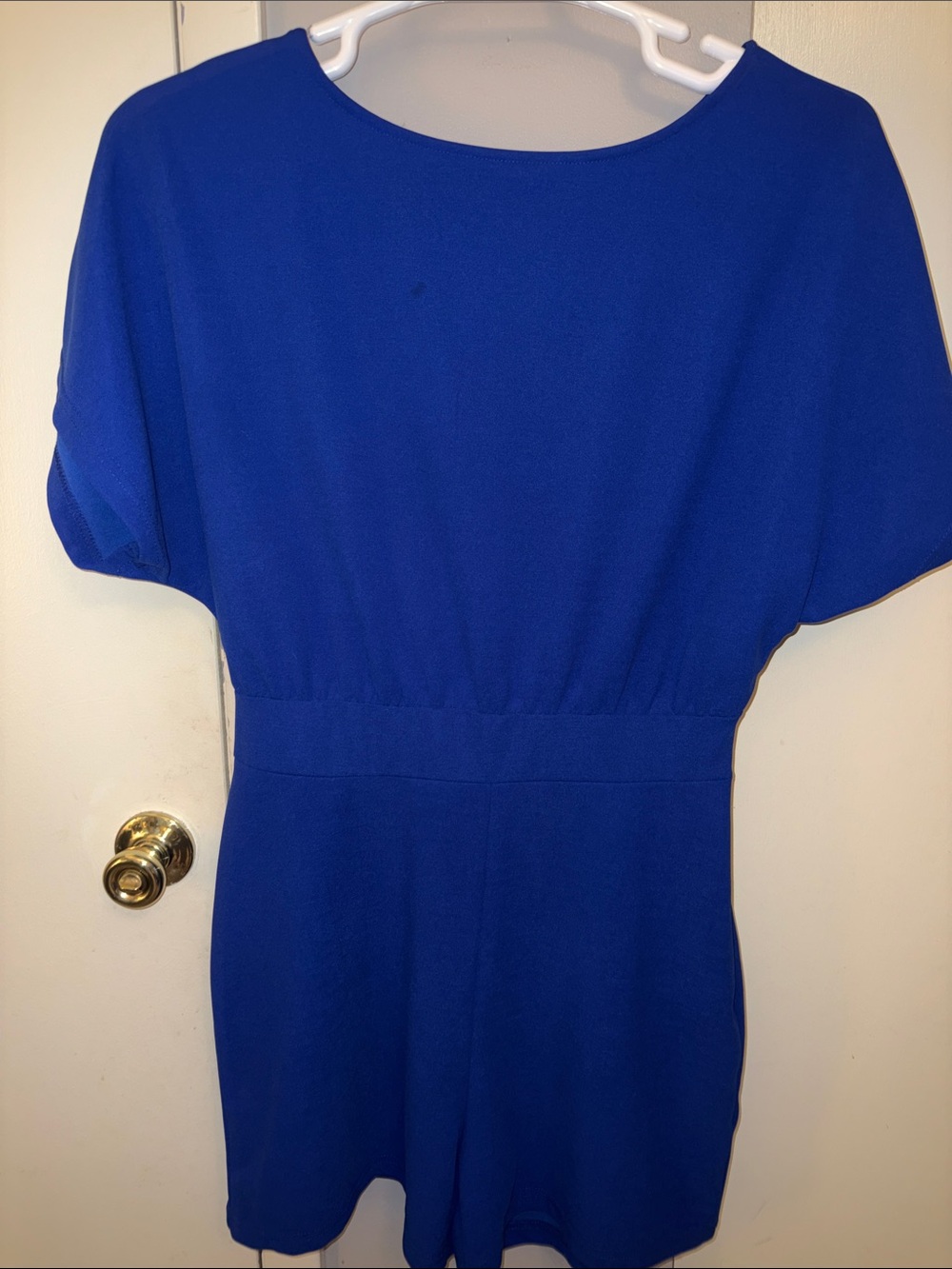Women's Royal Blue Short Sleeve jumper size large